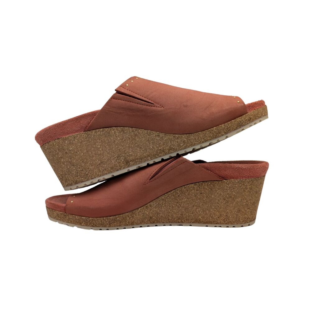 Papillio Coral Pink Nubuck Platform Clog Size EU 40 Womens 9/9.5 - Picture 5 of 8